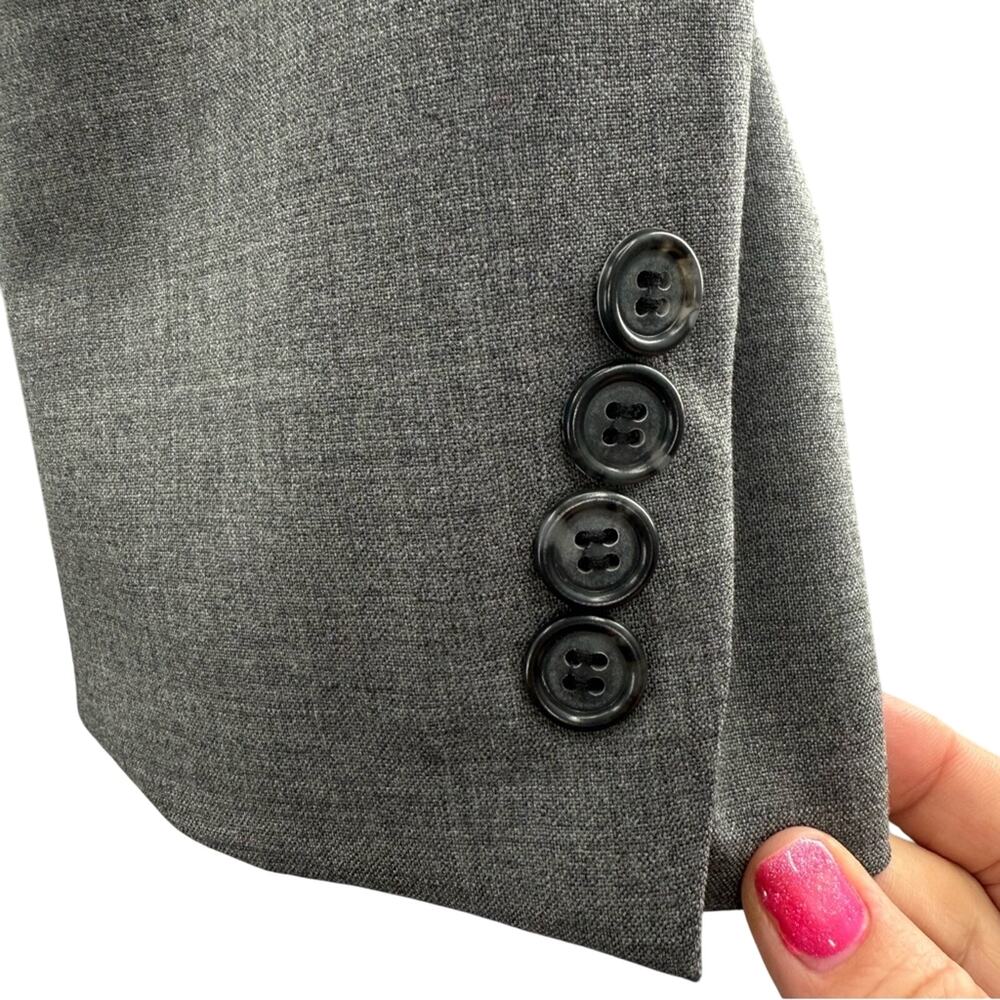 Land’s End Men’s 100% Wool Two Button Blazer Sports Coat Gray Size 48 Regular - Picture 2 of 12